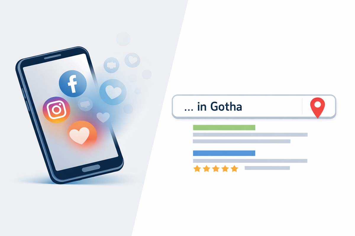 Social Media vs. Google Suche – so finden Kunden Firmen in Gotha